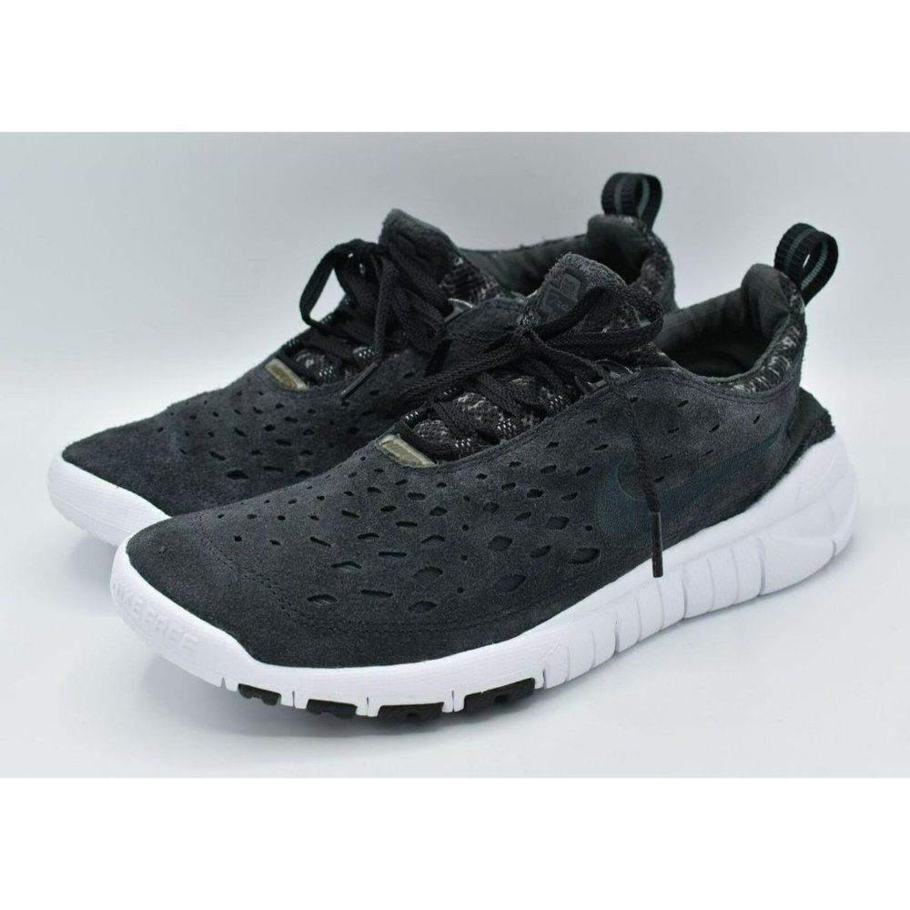 Nike Women Size 8.5 Free Run Trail Black Anthracite White Running Shoes Sneakers